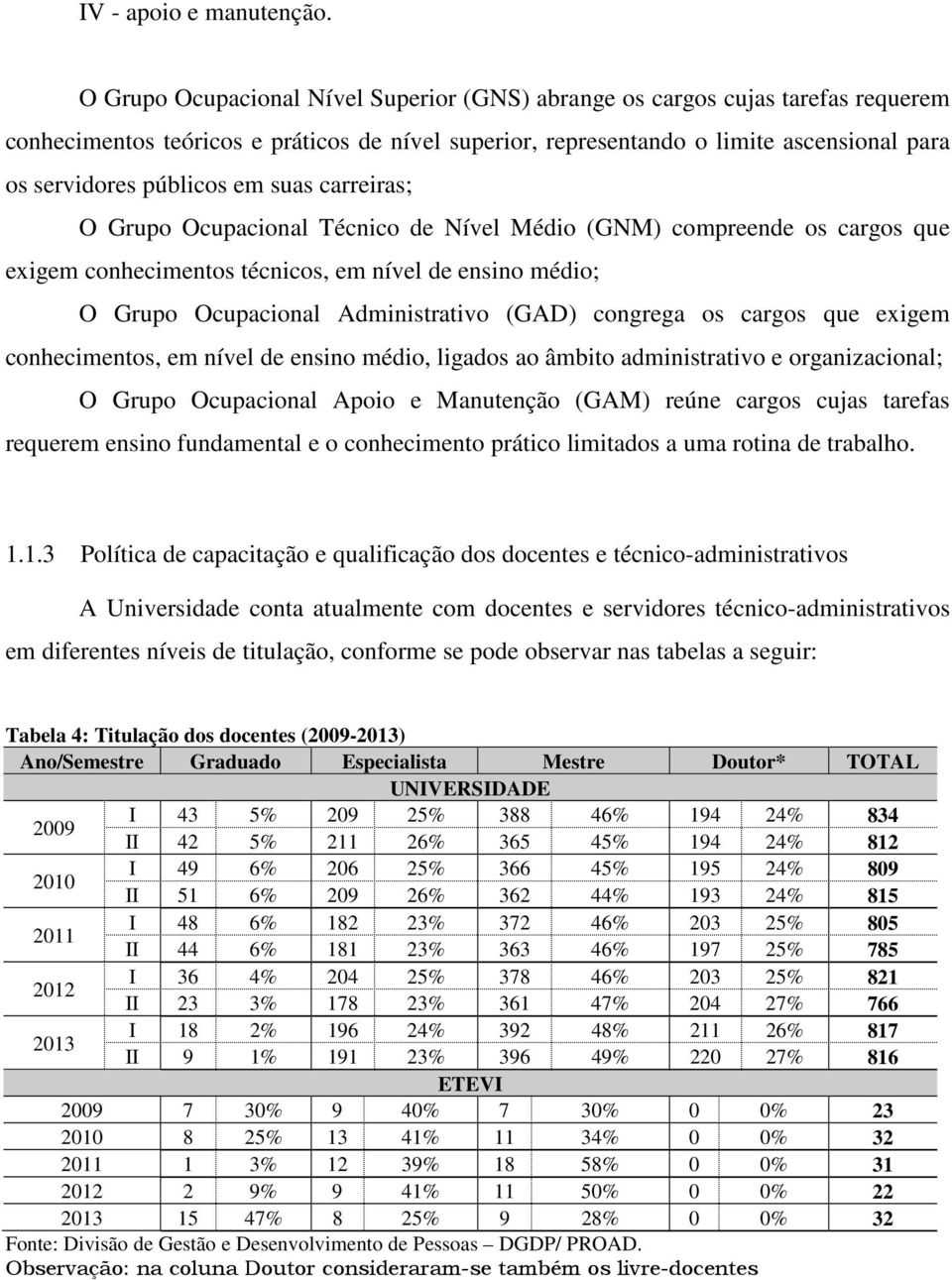 em suas carreiras; O Grupo Ocupacional Técnico de Nível Médio (GNM) compreende os cargos que exigem conhecimentos técnicos, em nível de ensino médio; O Grupo Ocupacional Administrativo (GAD) congrega