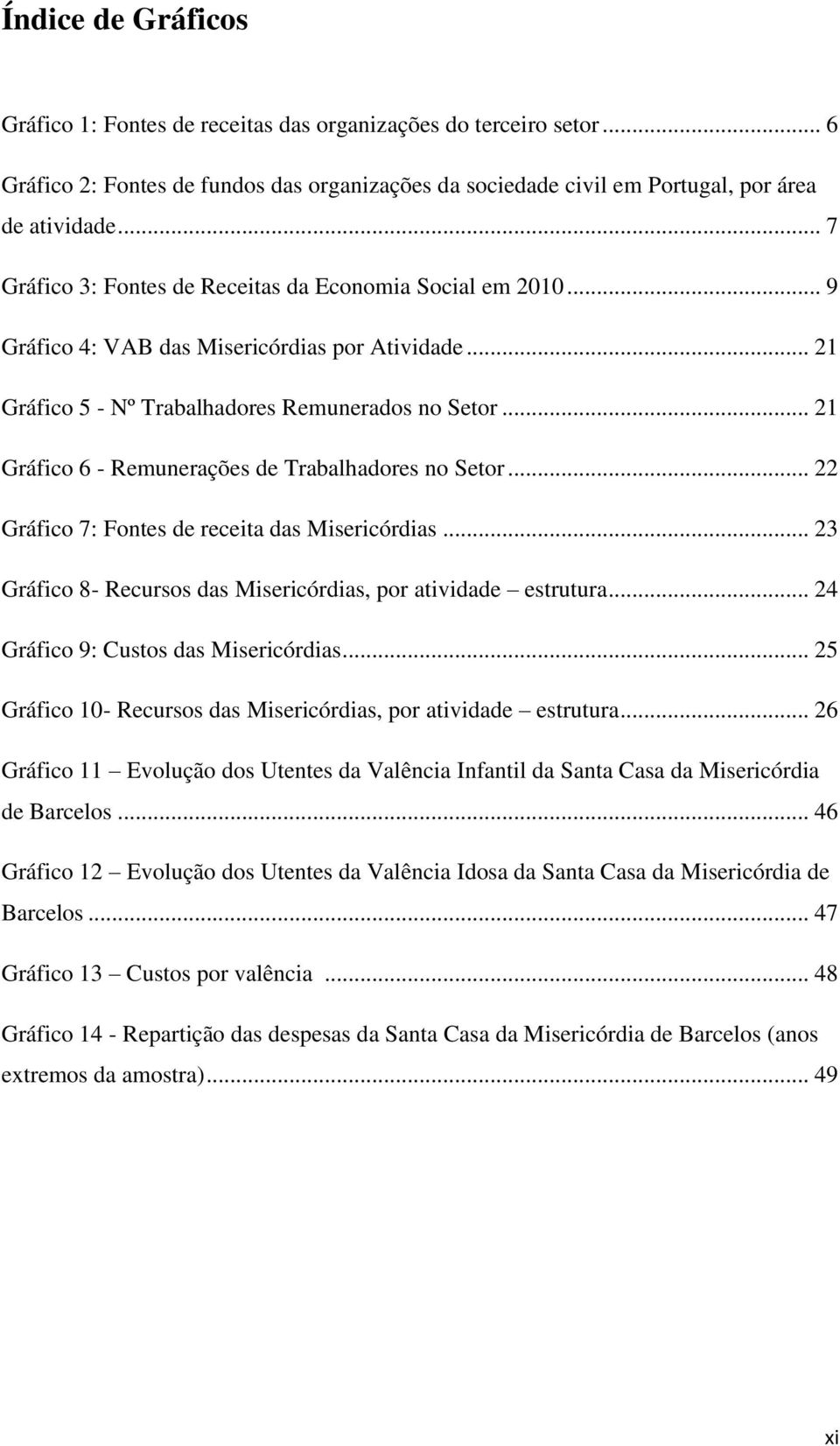 .. 21 Gráfico 6 - Remunerações de Trabalhadores no Setor... 22 Gráfico 7: Fontes de receita das Misericórdias... 23 Gráfico 8- Recursos das Misericórdias, por atividade estrutura.