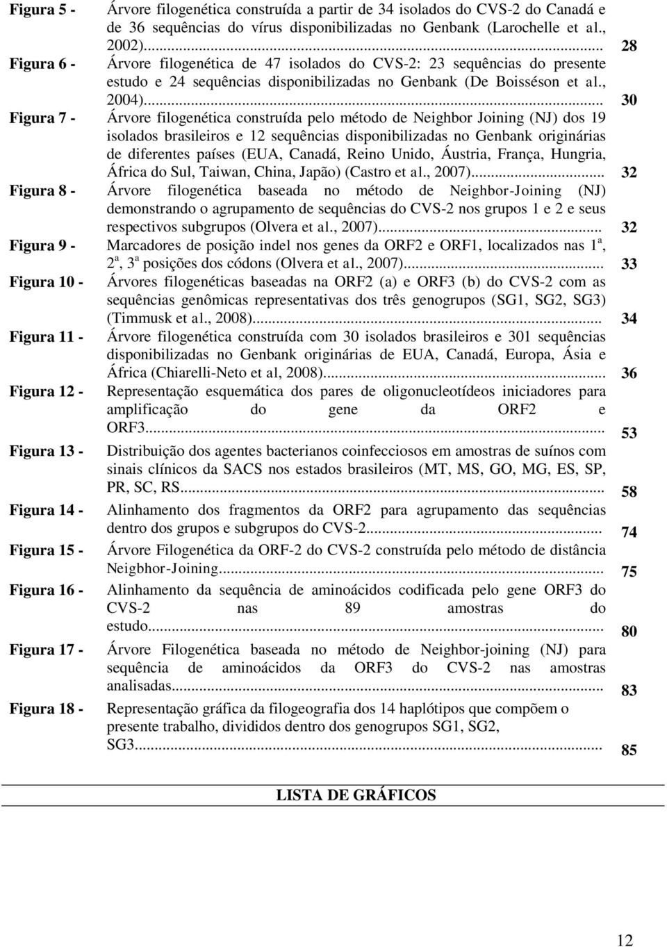 .. 30 Figura 7 - Árvore filogenética construída pelo método de Neighbor Joining (NJ) dos 19 isolados brasileiros e 12 sequências disponibilizadas no Genbank originárias de diferentes países (EUA,