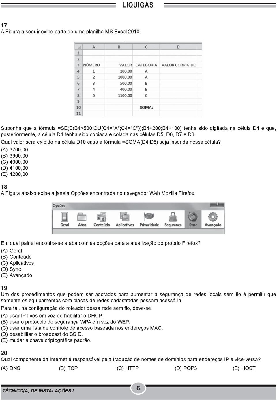 Qual valor será exibido na célula D10 caso a fórmula =SOMA(D4:D8) seja inserida nessa célula?