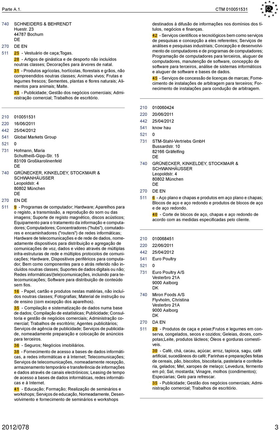 35 - Publicidade; Gestão dos negócios comerciais; Administração comercial; Trabalhos de escritório. destinados à difusão de informações nos domínios dos títulos, negócios e finanças.