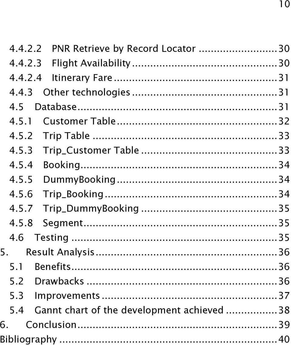 .. 34 4.5.6 Trip_Booking... 34 4.5.7 Trip_DummyBooking... 35 4.5.8 Segment... 35 4.6 Testing... 35 5. Result Analysis... 36 5.1 Benefits.