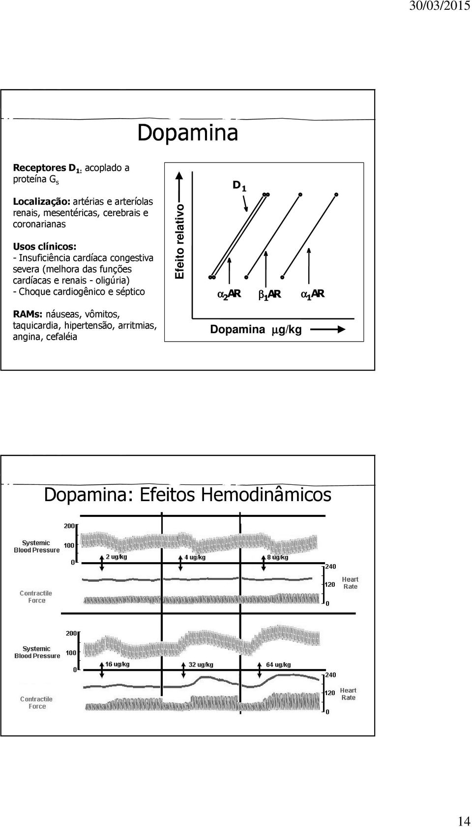 cardíacas e renais - oligúria) - Choque cardiogênico e séptico RAMs: náuseas, vômitos, taquicardia,