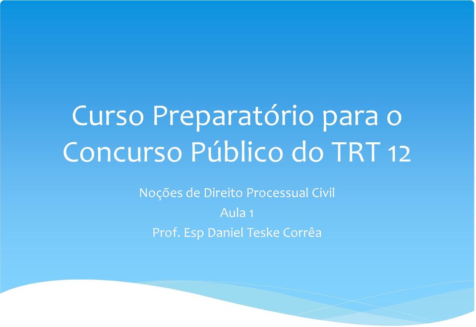 Noções de Direito Processual