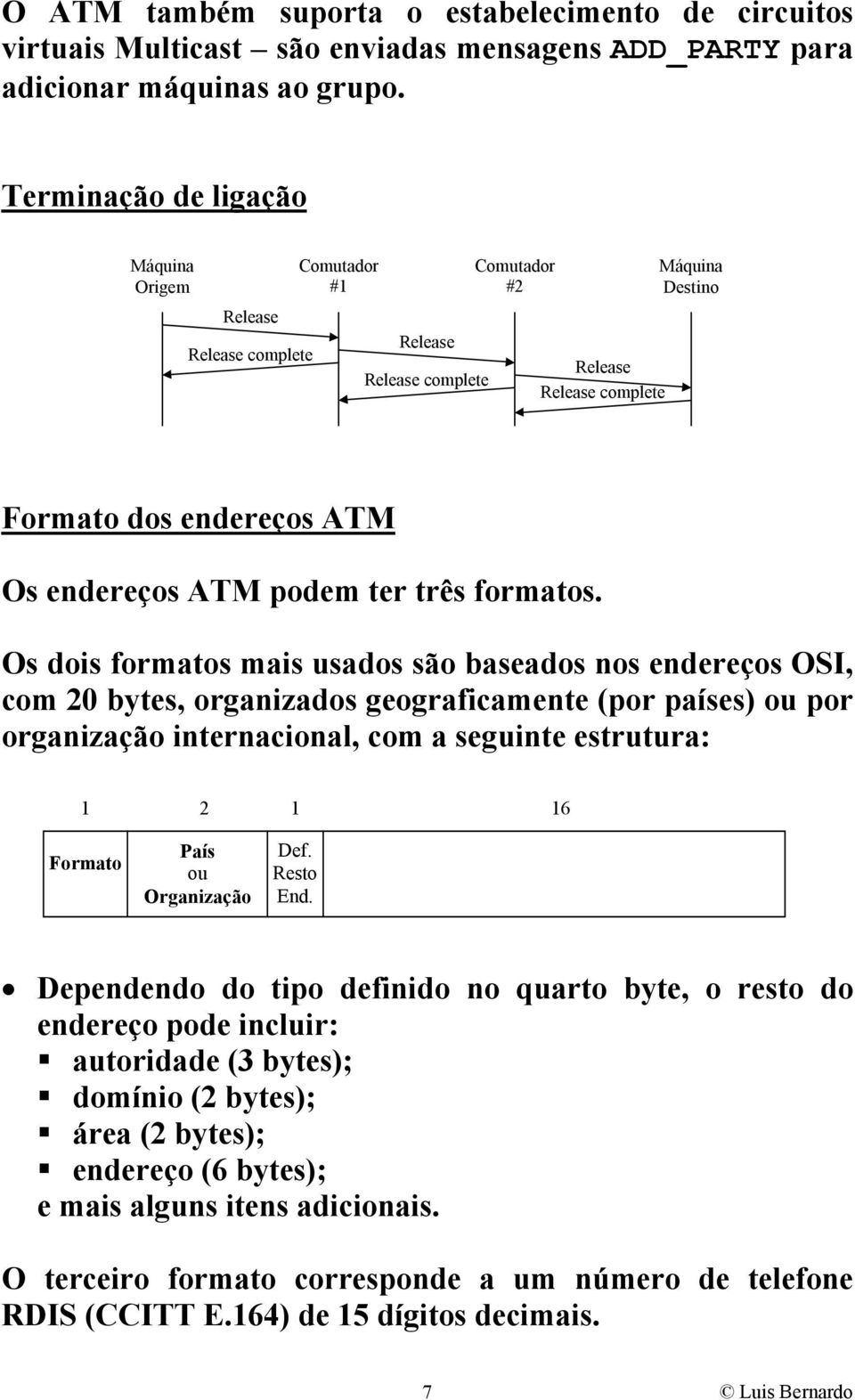 podem ter três formatos.