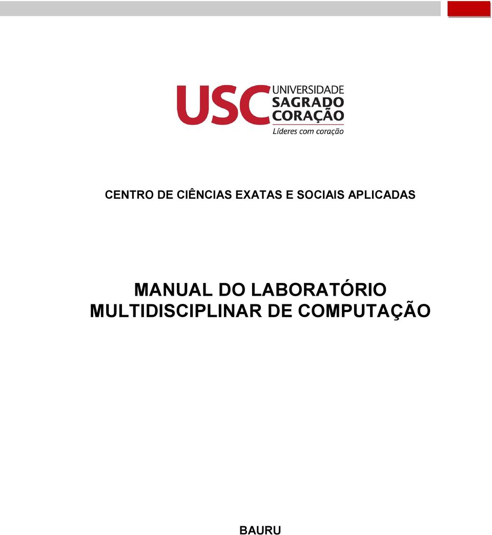 MANUAL DO LABORATÓRIO