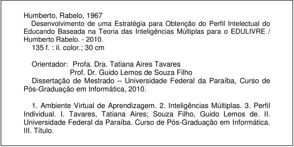 . Tatiana Aires Tavares Prof. Dr.