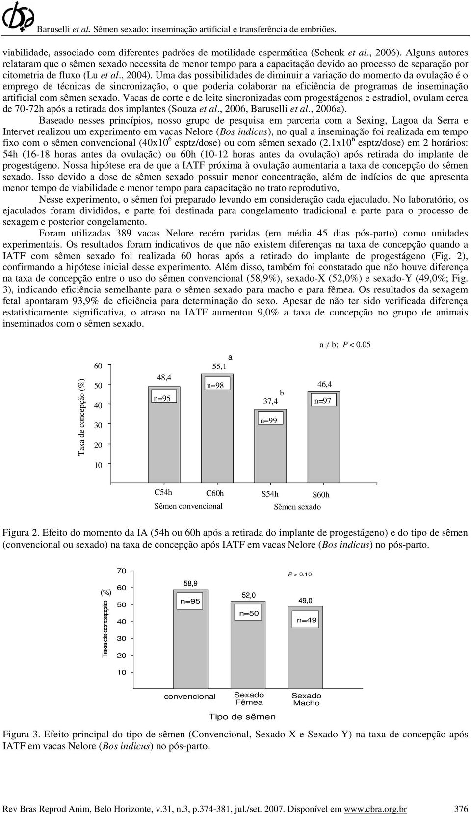 Uma das possibilidades de diminuir a variação do momento da ovulação é o emprego de técnicas de sincronização, o que poderia colaborar na eficiência de programas de inseminação artificial com sêmen