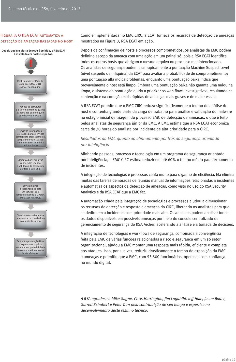 Envia as informações coletadas para o servidor central para processamento, comparando os resultados com um sistema de linha de base limpo.