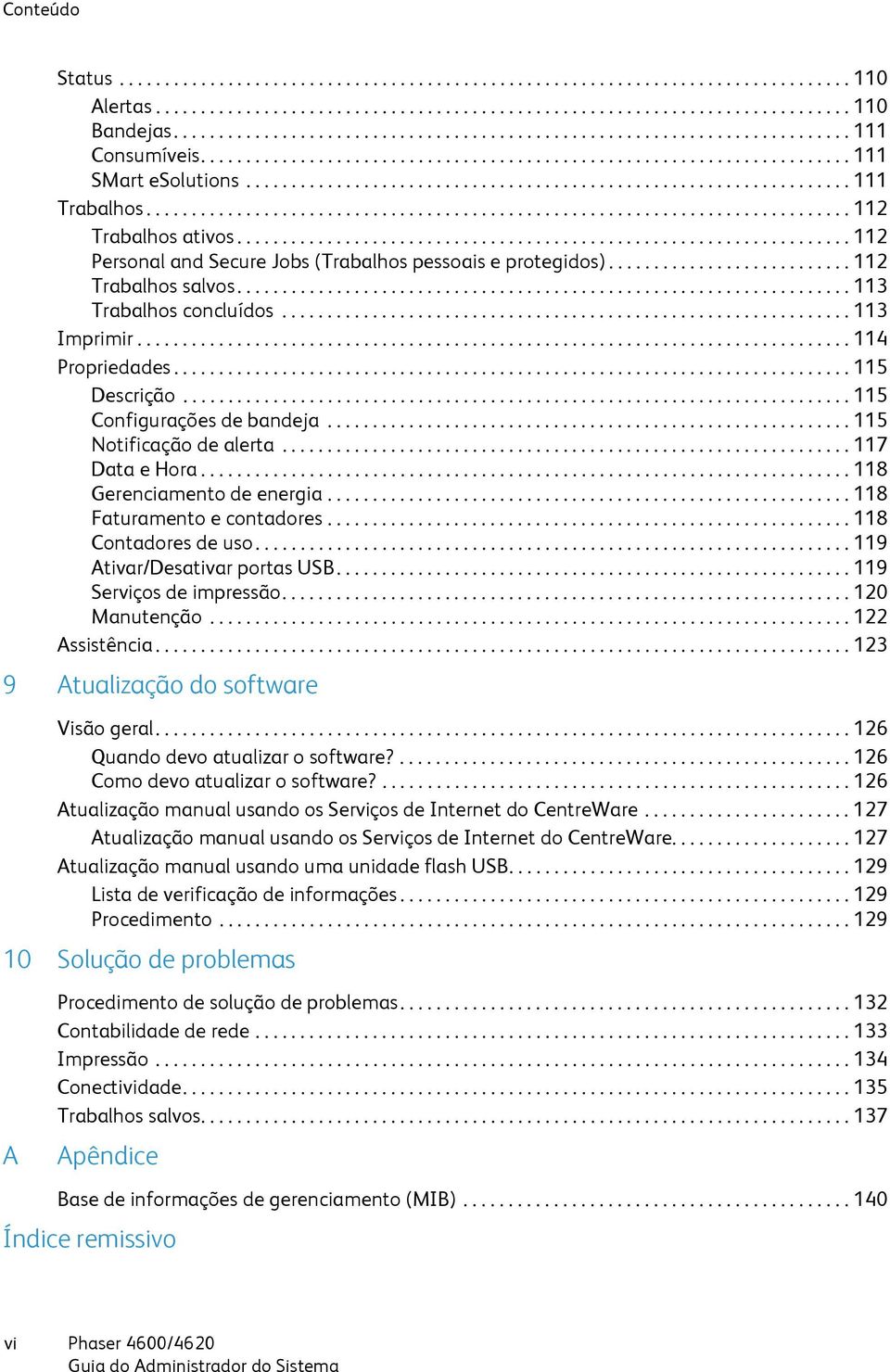 ............................................................................. 112 Trabalhos ativos.................................................................... 112 Personal and Secure Jobs (Trabalhos pessoais e protegidos).