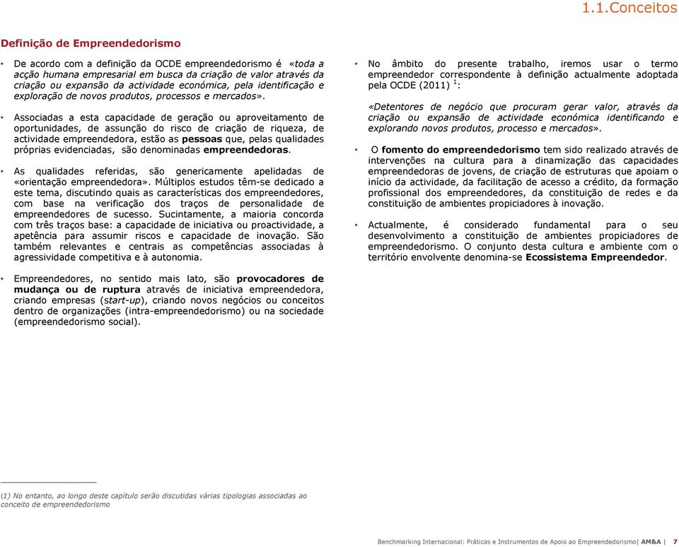 Associadas a esta capacidade de geração ou aproveitamento de oportunidades, de assunção do risco de criação de riqueza, de actividade empreendedora, estão as pessoas que, pelas qualidades próprias