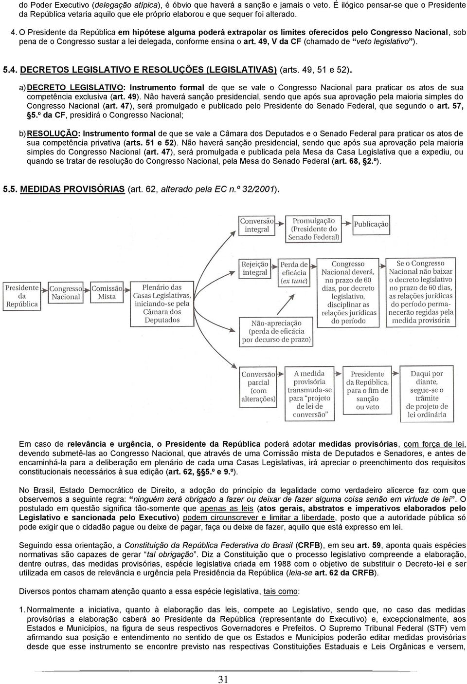 O Presidente da República em hipótese alguma poderá extrapolar os limites oferecidos pelo Congresso Nacional, sob pena de o Congresso sustar a lei delegada, conforme ensina o art.