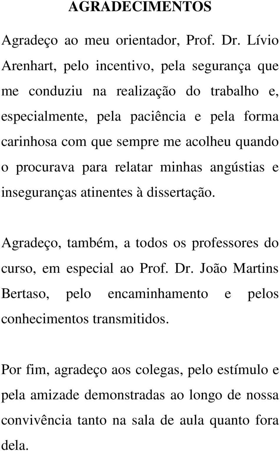 sempre me acolheu quando o procurava para relatar minhas angústias e inseguranças atinentes à dissertação.