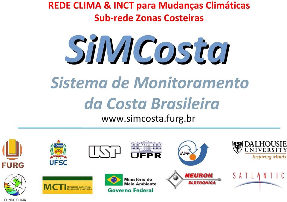 SiMCosta Sistema de Monitoramento