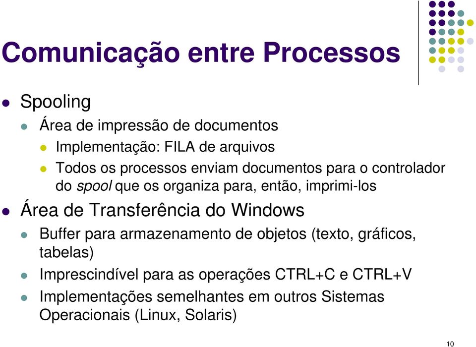 Transferência do Windows Buffer para armazenamento de objetos (texto, gráficos, tabelas) Imprescindível