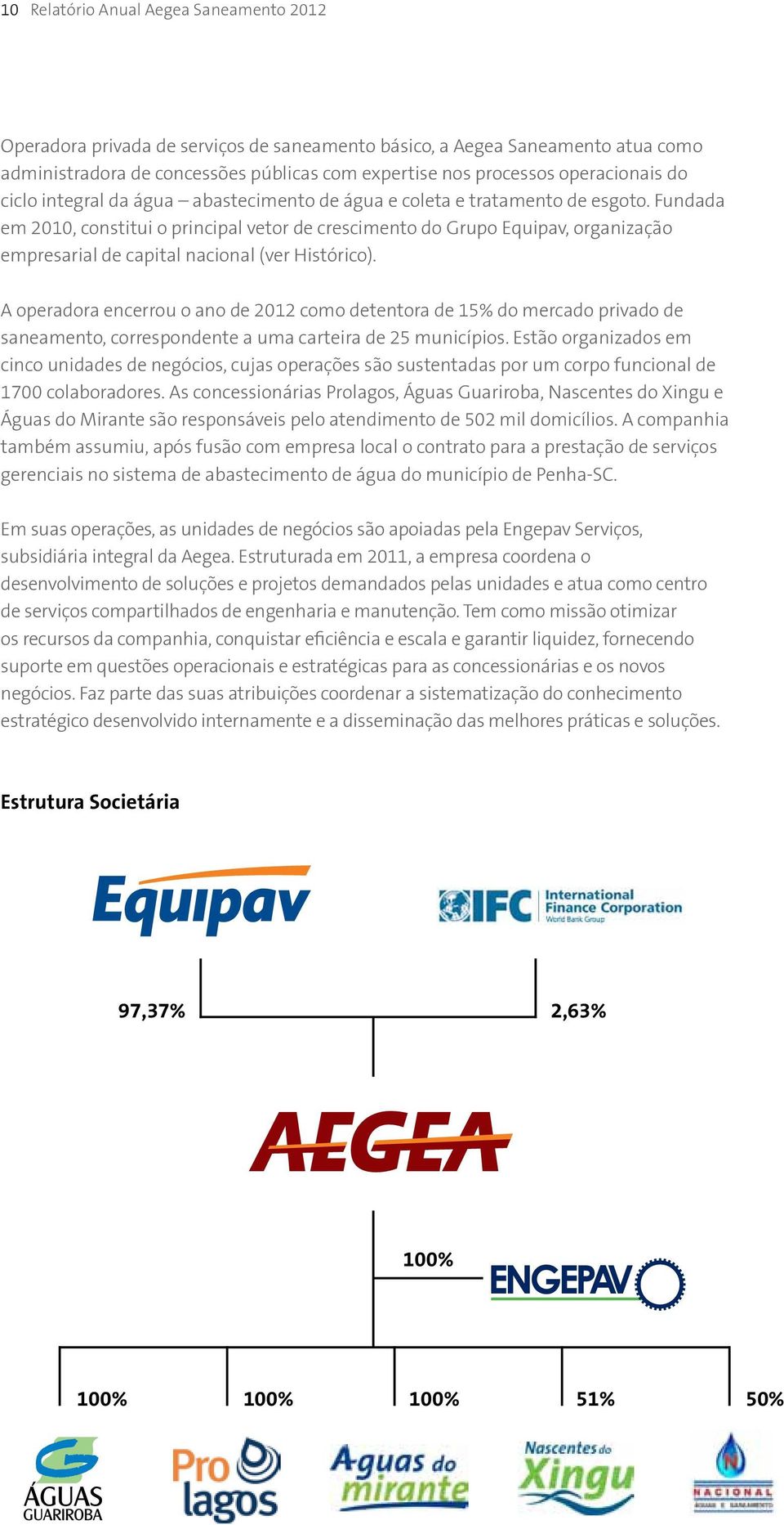 Fundada em 2010, constitui o principal vetor de crescimento do Grupo Equipav, organização empresarial de capital nacional (ver Histórico).