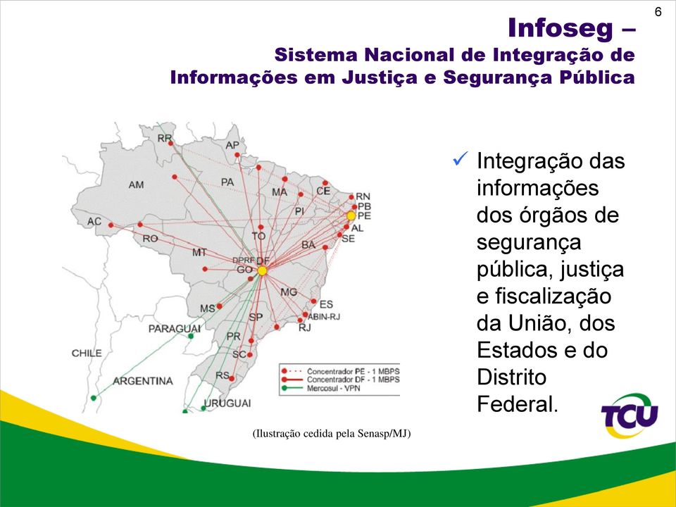 órgãos de segurança pública, justiça e fiscalização da União,