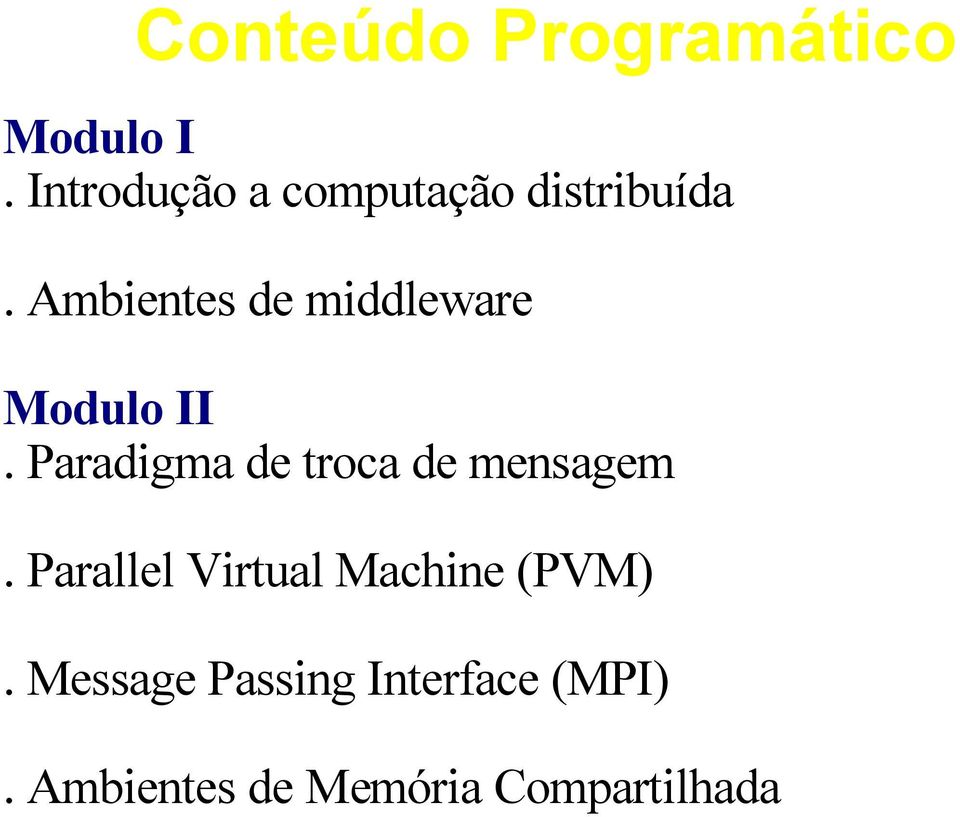 Ambientes de middleware Modulo II.