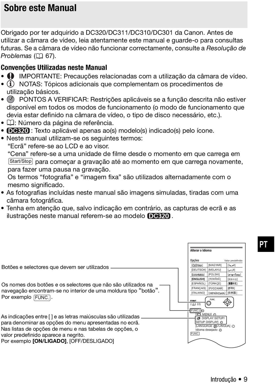 NOTAS: Tópicos adicionais que complementam os procedimentos de utilização básicos.