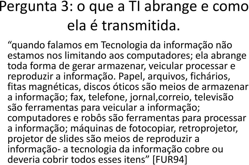 informação.