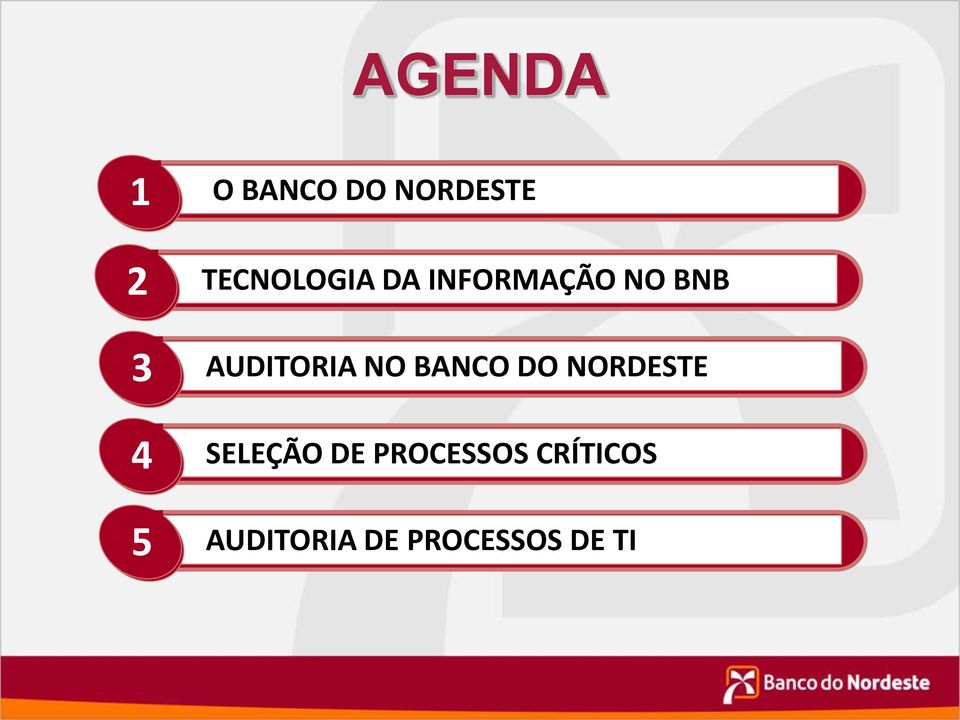 AUDITORIA NO BANCO DO NORDESTE SELEÇÃO