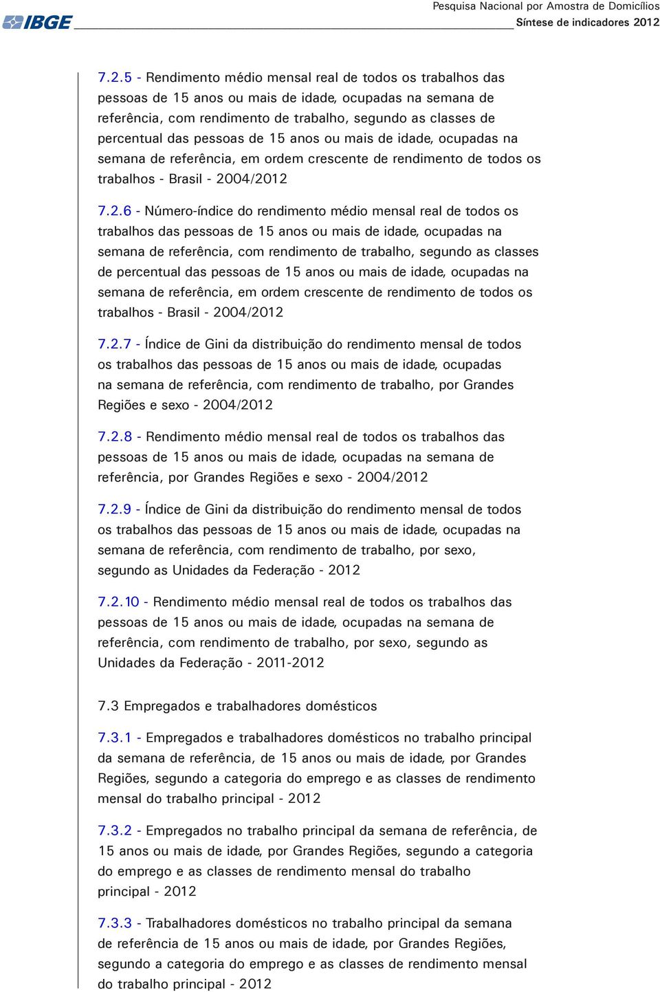 das pessoas de 15 anos ou mais de idade, ocupadas na semana de referência, em ordem crescente de rendimento de todos os trabalhos - Brasil - 20