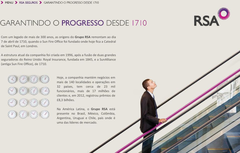 Hoje, a companhia mantém negócios em mais de 140 localidades e operações em 32 países, tem cerca de 23 mil funcionários, mais de 17 milhões de clientes e, em 2012, registrou prêmios de 8,3