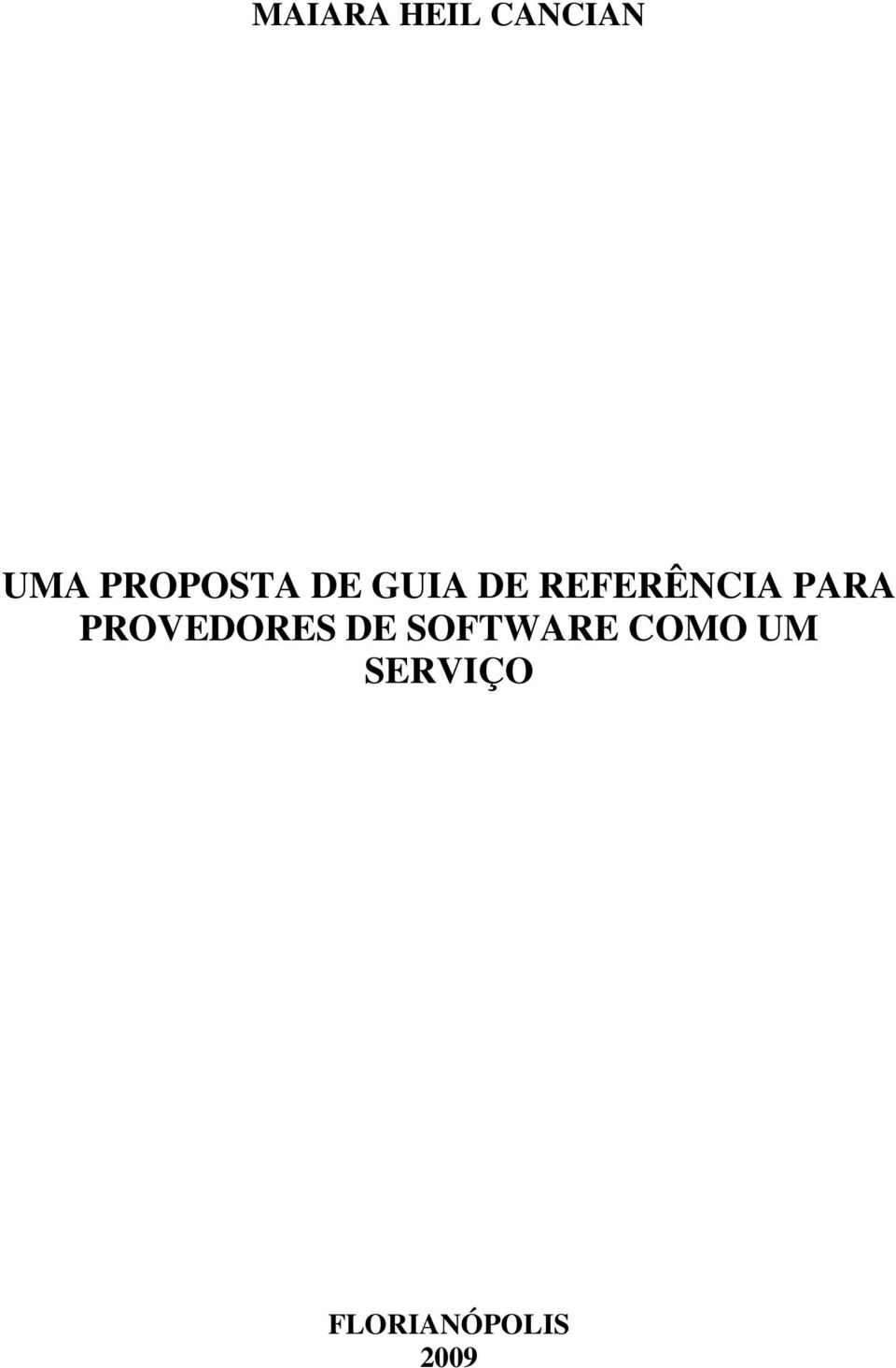 REFERÊNCIA PARA PROVEDORES DE