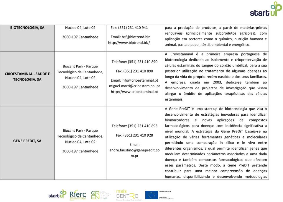 biz/ para a produção de produtos, a partir de matérias-primas renováveis (principalmente subprodutos agrícolas), com aplicação em sectores como o químico, nutrição humana e animal, pasta e papel,