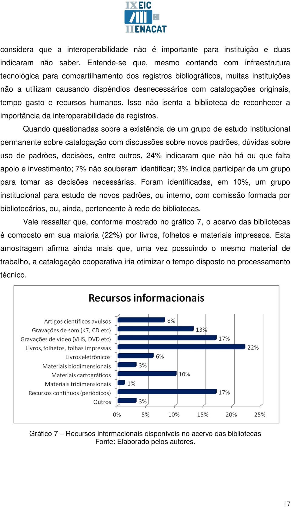 catalogações originais, tempo gasto e recursos humanos. Isso não isenta a biblioteca de reconhecer a importância da interoperabilidade de registros.