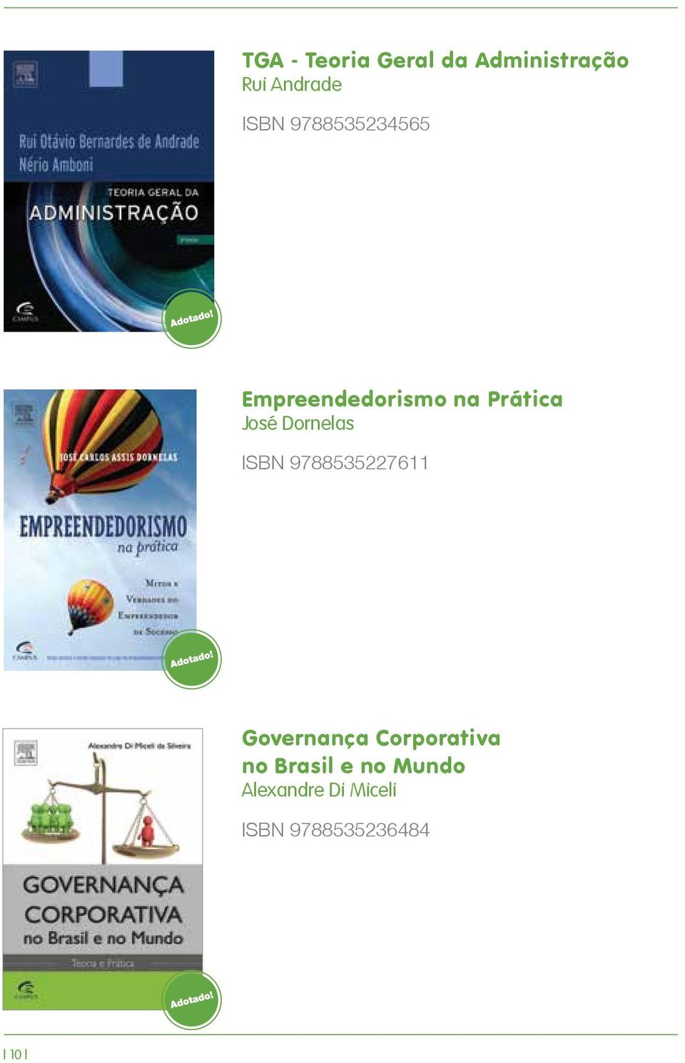 Dornelas ISBN 9788535227611 Governança Corporativa no