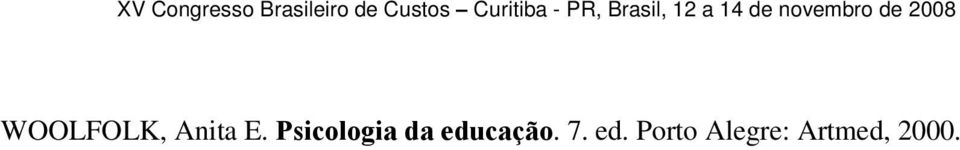 educação. 7. ed.