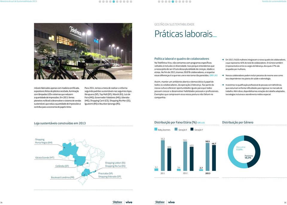 Em 2013, fomos pioneiros no Brasil a desenvolver o sistema de vendas sustentável, que reduz a quantidade de impressões e contribui para a economia de papel e tinta.