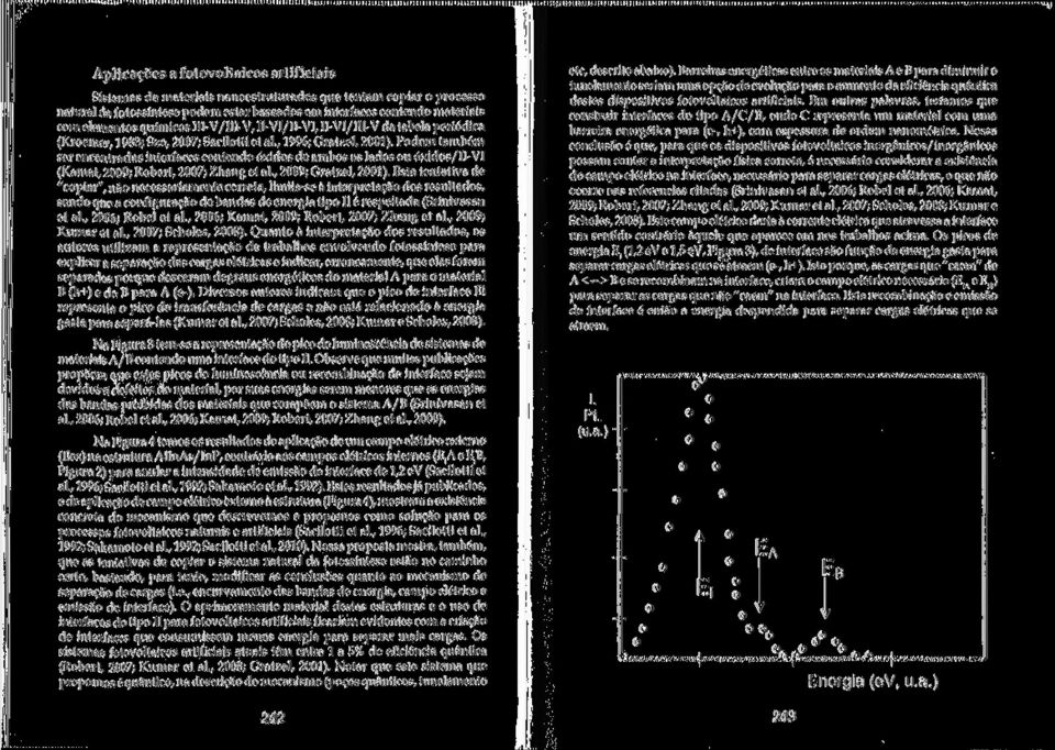 Podem também ser encontradas interfaces contendo óxidos de ambos os lados ou óxidos/ii-vi (Kamat, 2009; Robert, 2007; Zhang et ai., 2009; Gratzel, 2001).