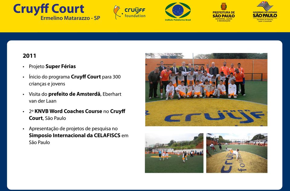 Laan 2º KNVB Word Coaches Course no Cruyff Court, São Paulo