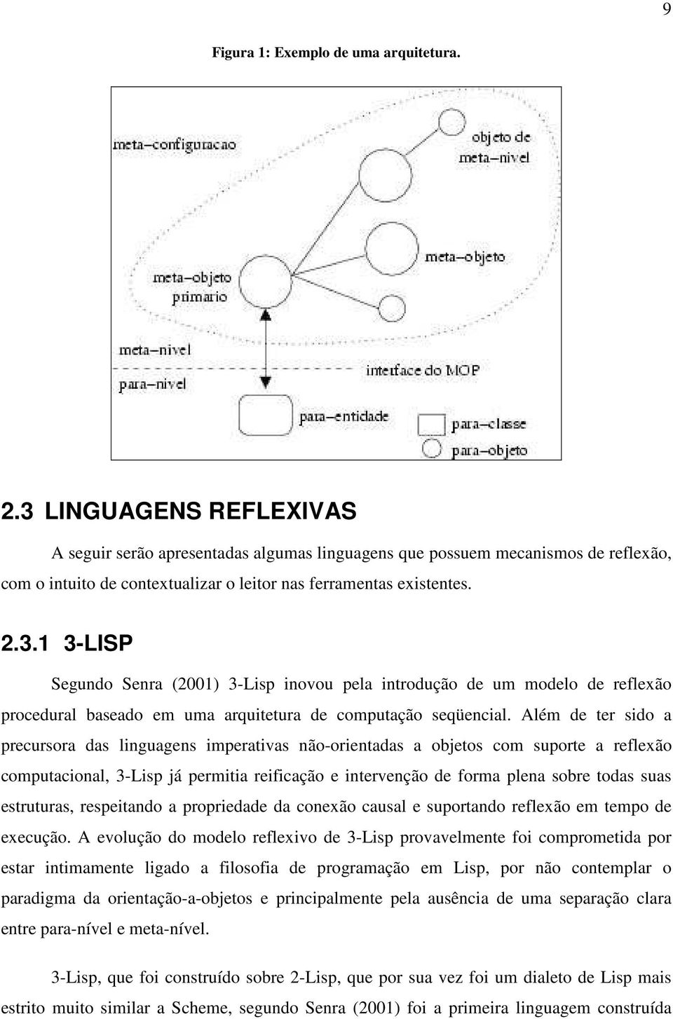 Além de ter sido a precursora das linguagens imperativas não-orientadas a objetos com suporte a reflexão computacional, 3-Lisp já permitia reificação e intervenção de forma plena sobre todas suas