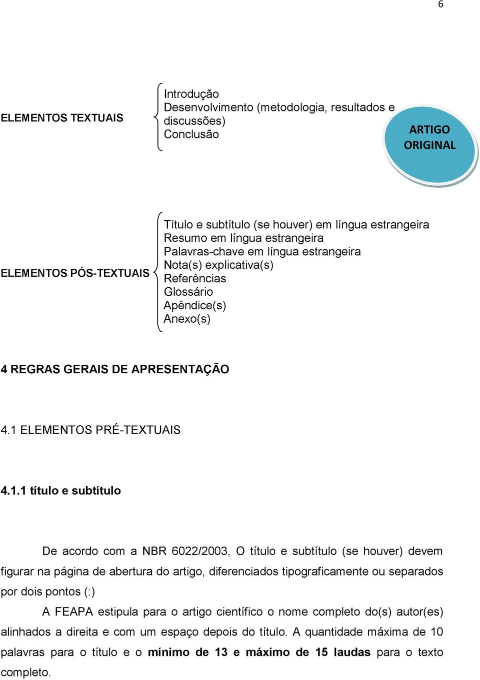 ELEMENTOS PRÉ-TEXTUAIS 4.1.