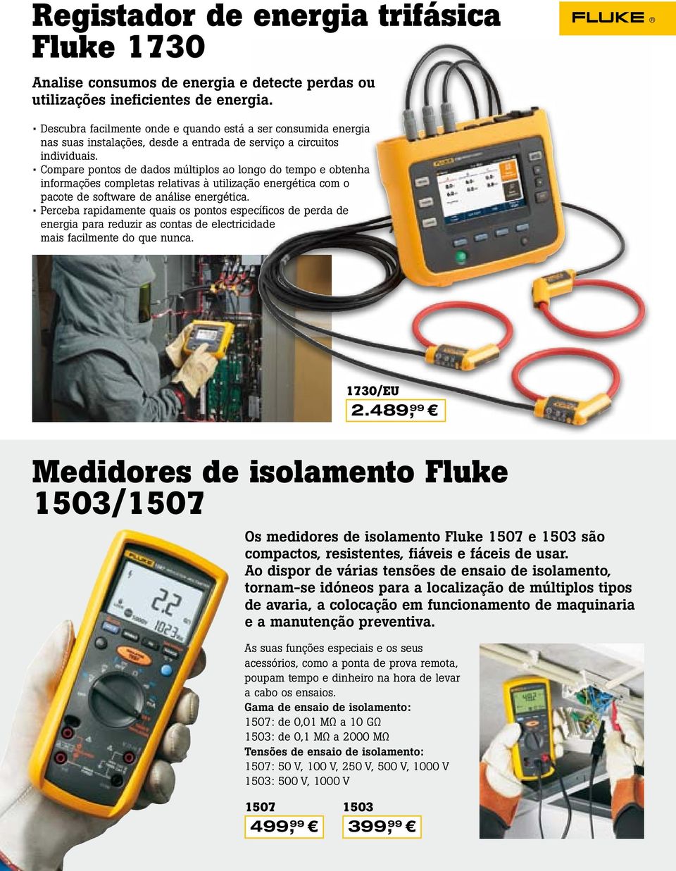 Compare pontos de dados múltiplos ao longo do tempo e obtenha informações completas relativas à utilização energética com o pacote de software de análise energética.