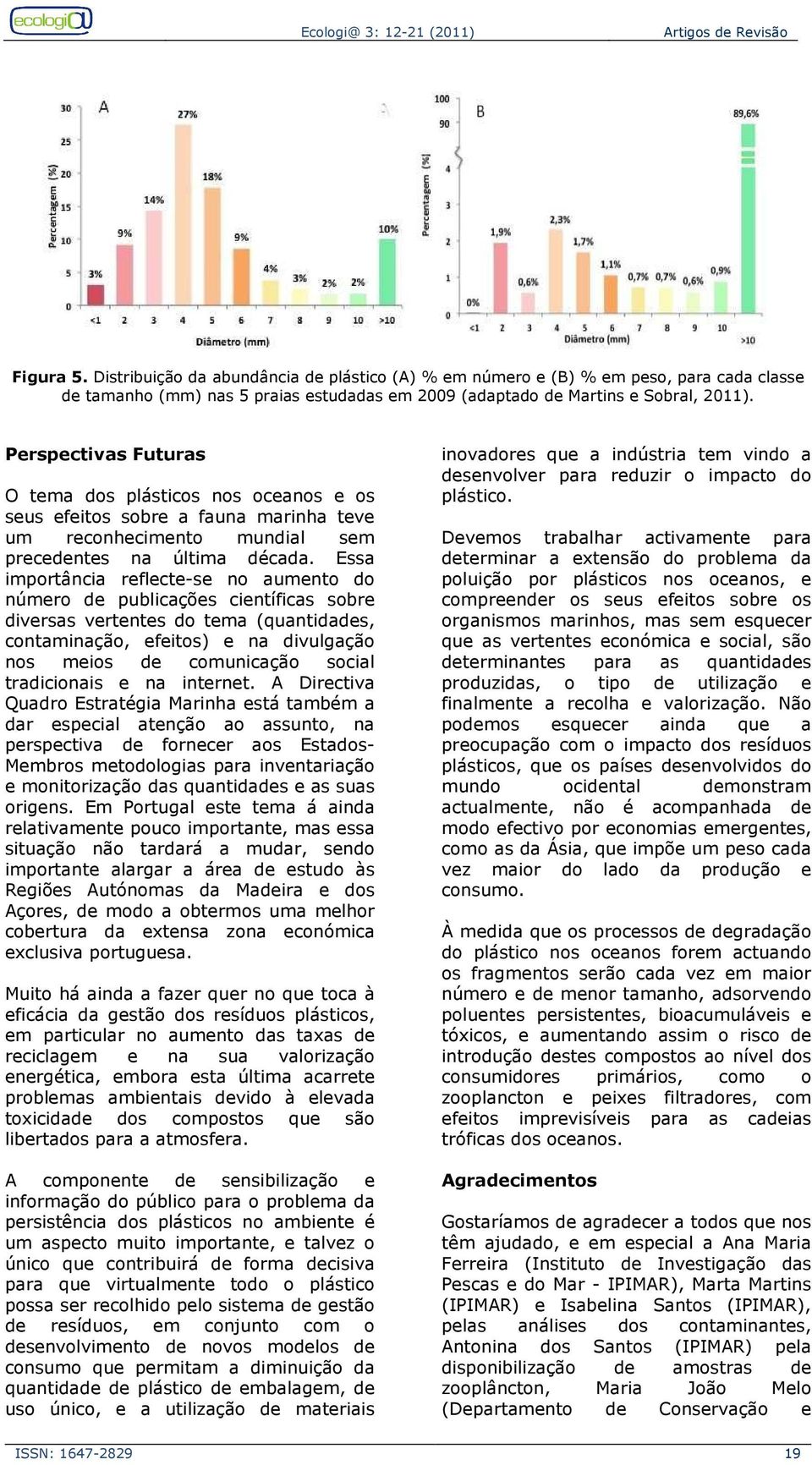 Essa importância reflecte-se no aumento do número de publicações científicas sobre diversas vertentes do tema (quantidades, contaminação, efeitos) e na divulgação nos meios de comunicação social