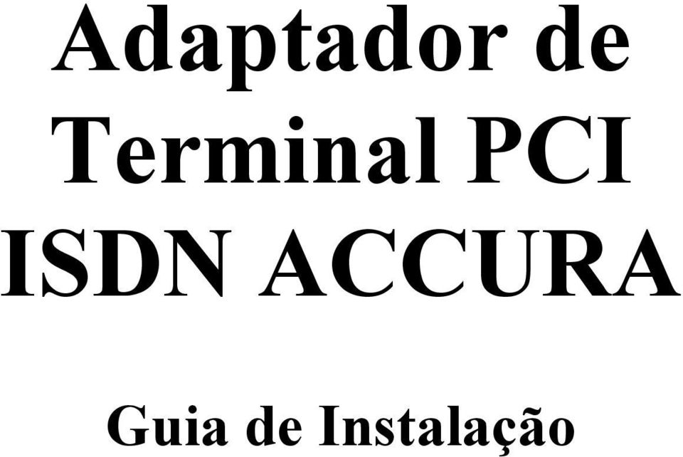 ISDN ACCURA