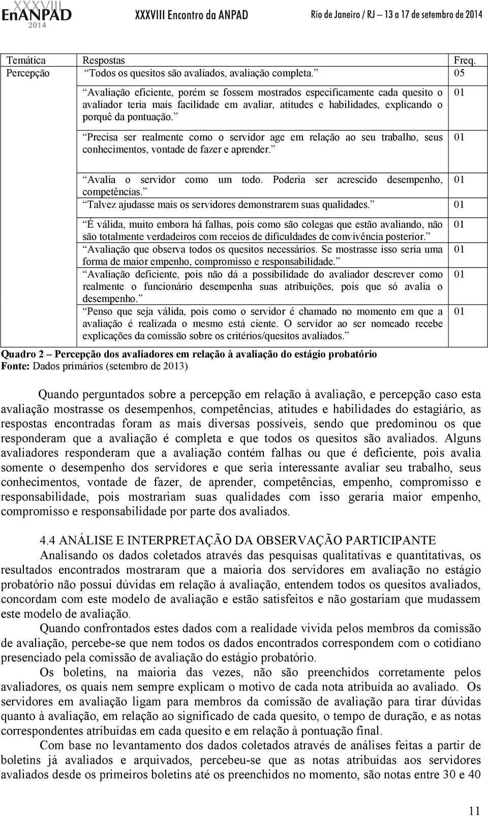 Precisa ser realmente como o servidor age em relação ao seu trabalho, seus conhecimentos, vontade de fazer e aprender. Avalia o servidor como um todo. Poderia ser acrescido desempenho, competências.