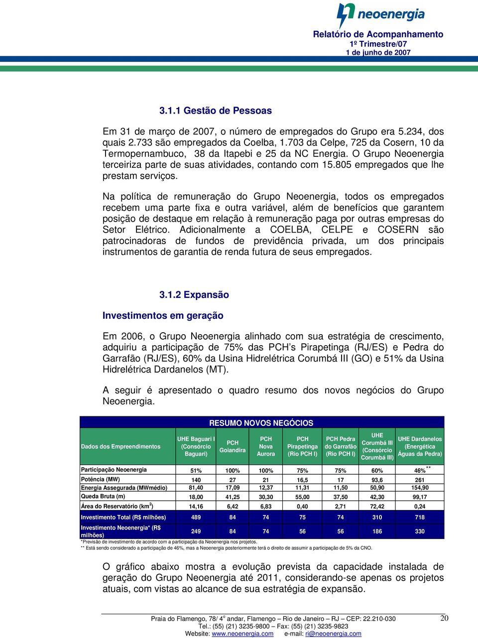 Na política de remuneração do Grupo Neoenergia, todos os empregados recebem uma parte fixa e outra variável, além de benefícios que garantem posição de destaque em relação à remuneração paga por