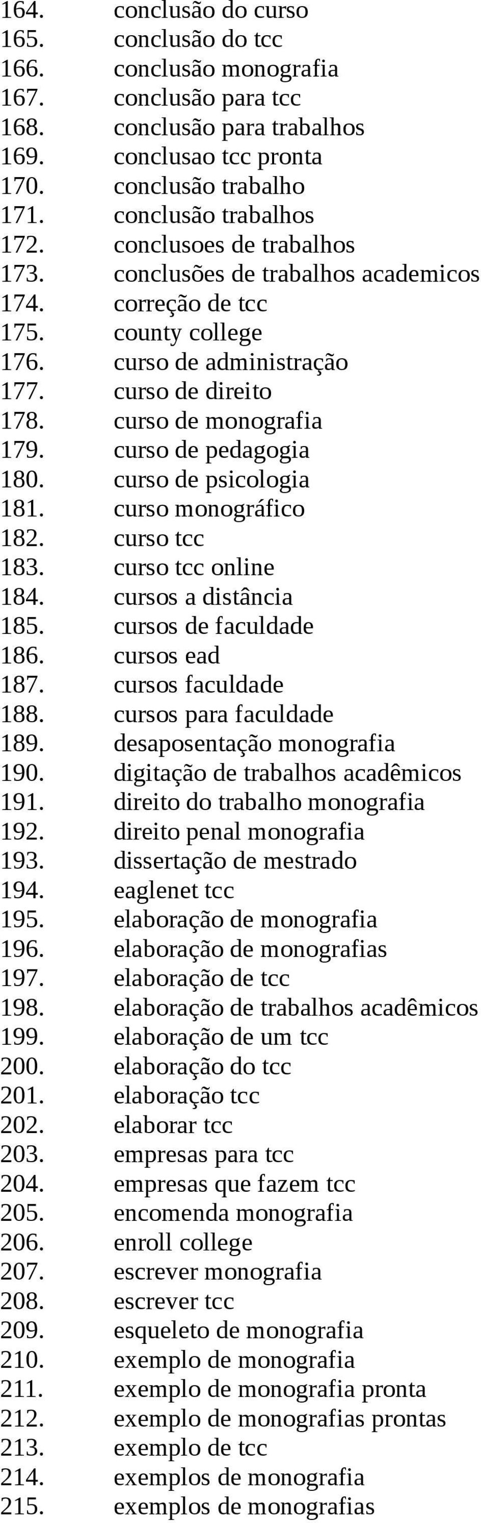 curso de monografia 179. curso de pedagogia 180. curso de psicologia 181. curso monográfico 182. curso tcc 183. curso tcc online 184. cursos a distância 185. cursos de faculdade 186. cursos ead 187.