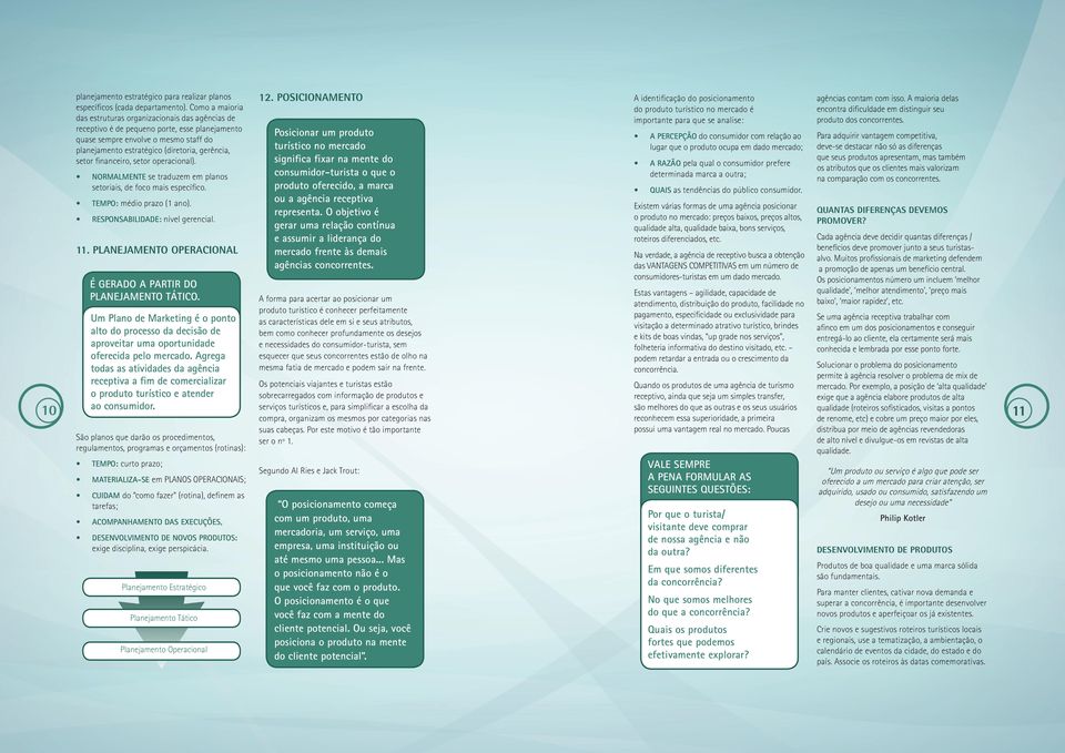 setor financeiro, setor operacional). NORMALMENTE se traduzem em planos setoriais, de foco mais específico. TEMPO: médio prazo (1 ano). RESPONSABILIDADE: nível gerencial. 11.