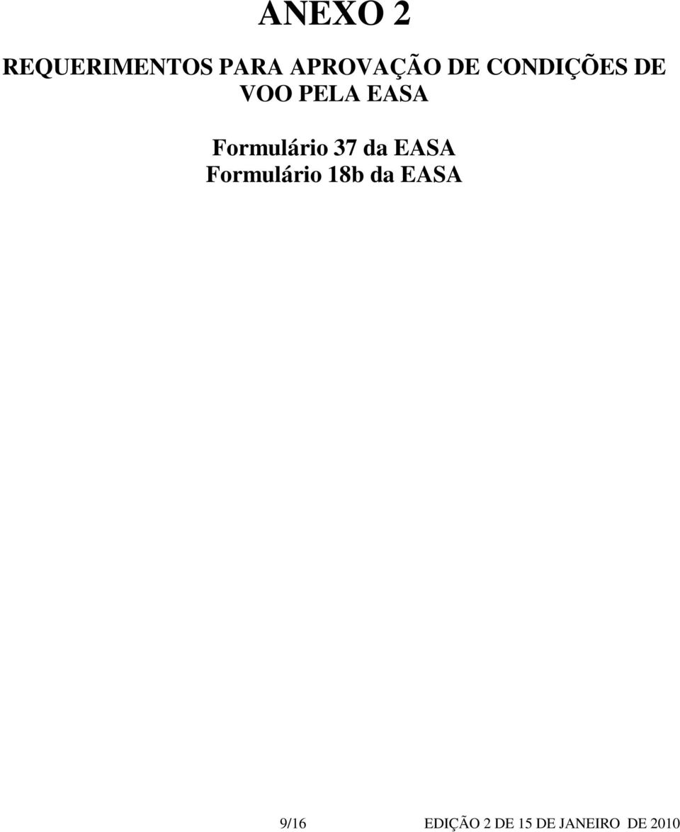 Formulário 37 da EASA Formulário 18b