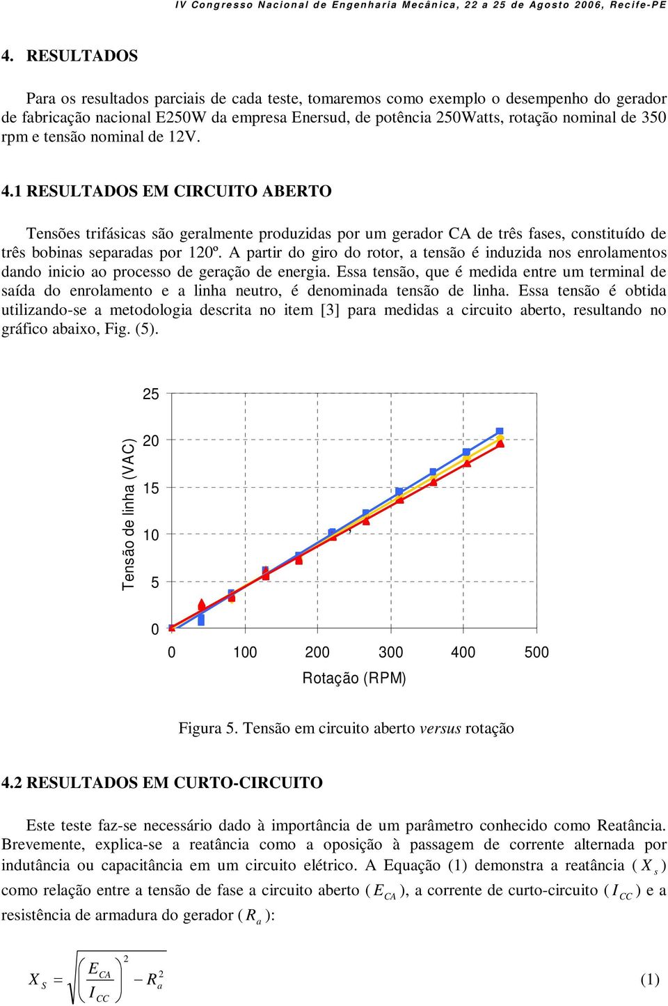 A partir do giro do rotor, a tensão é induzida nos enrolamentos dando inicio ao processo de geração de energia.