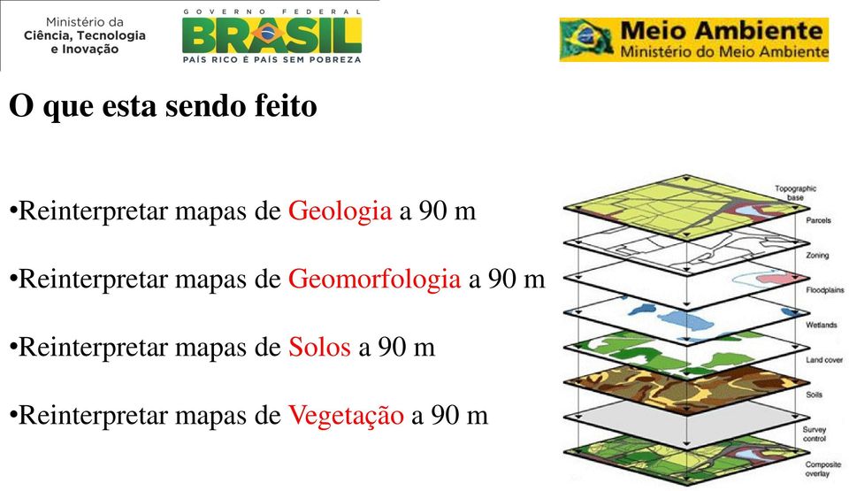 Geomorfologia a 90 m Reinterpretar mapas de