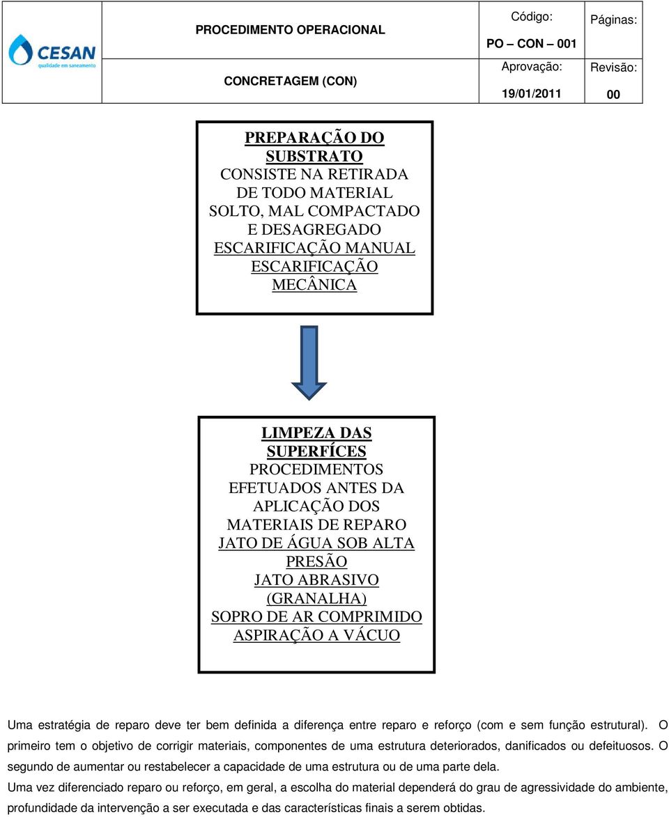 entre reparo e reforço (com e sem função estrutural). O primeiro tem o objetivo de corrigir materiais, componentes de uma estrutura deteriorados, danificados ou defeituosos.