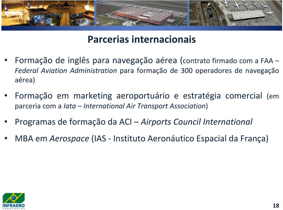 aeroportuário e estratégia comercial (em parceria com a Iata International Air Transport Association)