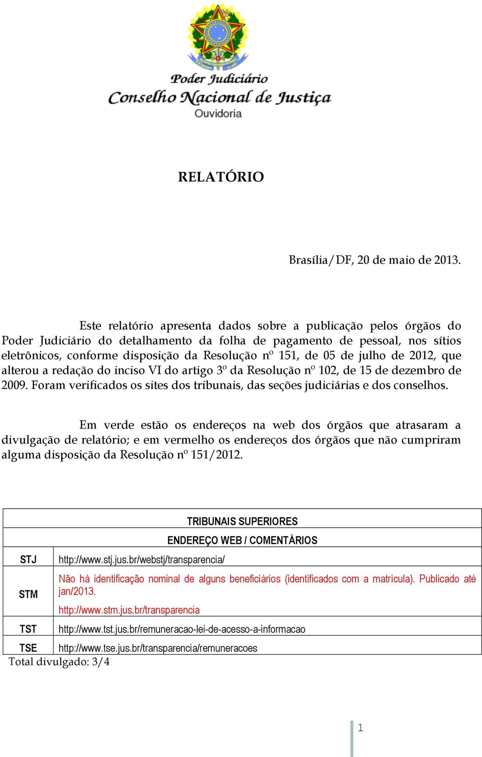 de 05 de julho de 2012, que alterou a redação do inciso VI do artigo 3º da Resolução nº 102, de 15 de dezembro de 2009.